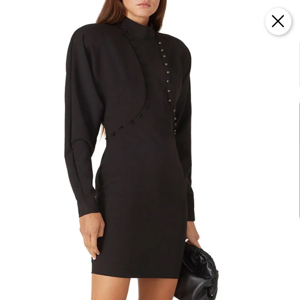 Nicole Miller Puff Sleeve Dress